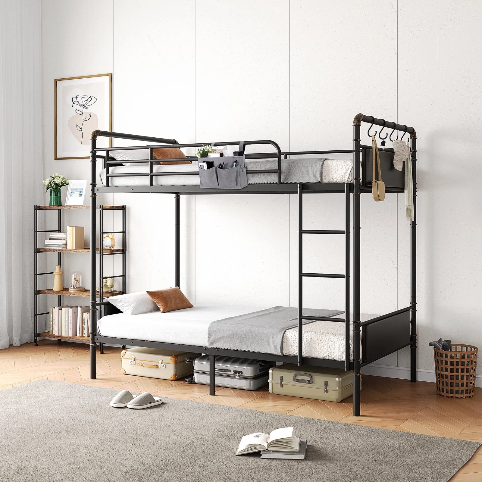 Twin over Twin Convertible Bunk Bed/Twin Beds Fast